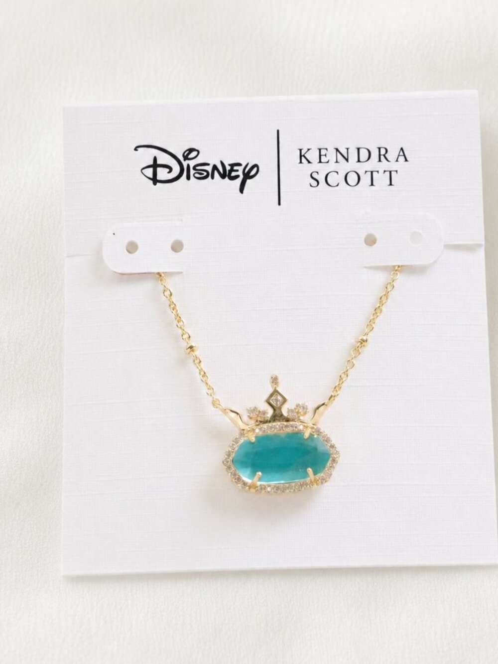Kendra Scott Disney Elisa London Blue Gold 'Independent' Necklace | NEW